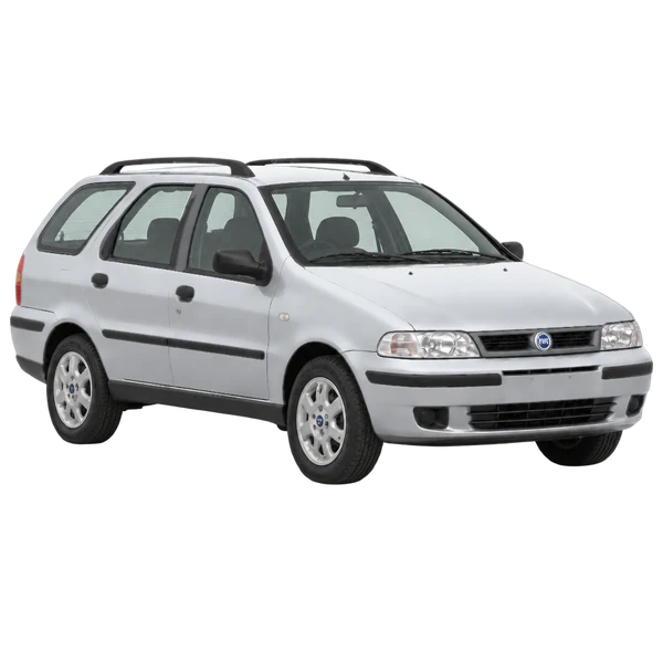 silver 1999 Fiat Palio Weekend front three-quarter (facing right) view