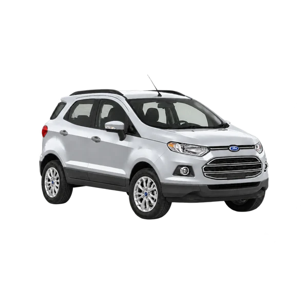 silver 2017 Ford Ecosport front three-quarter (facing right) view