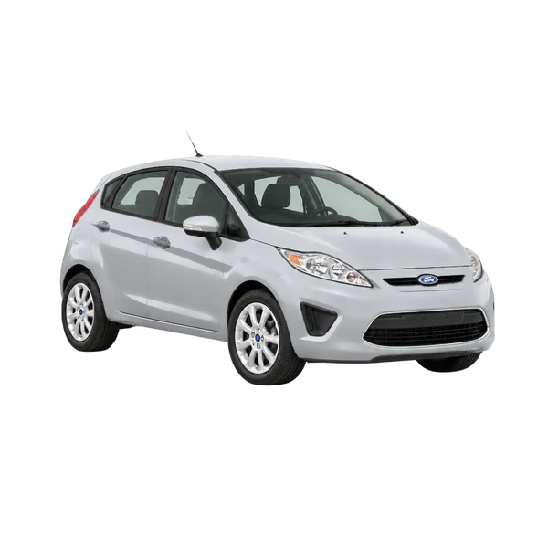 silver 2013 Ford Fiesta front three-quarter (facing right) view