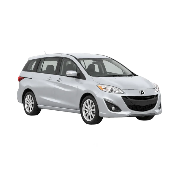 silver 2014 Mazda Mazda5 front three-quarter (facing right) view