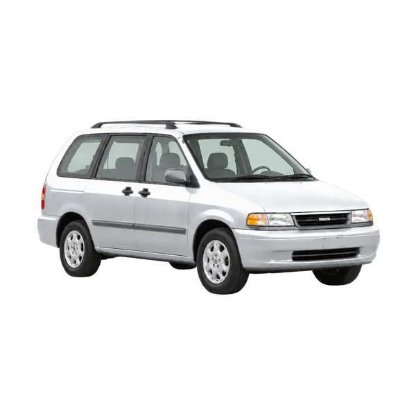 silver 1992 Mazda MPV front three-quarter (facing right) view