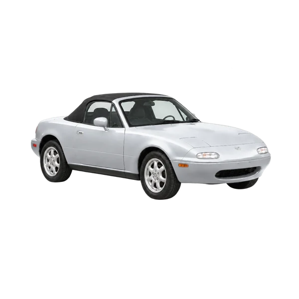 silver 1994 Mazda MX-5 front three-quarter (facing right) view