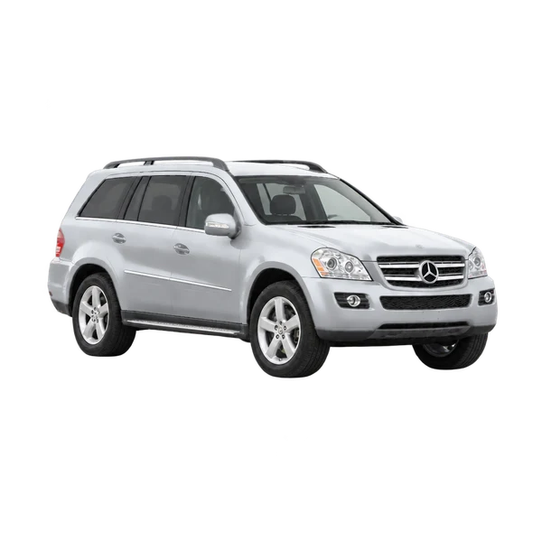 silver 2012 Mercedes-Benz GL front three-quarter (facing right) view