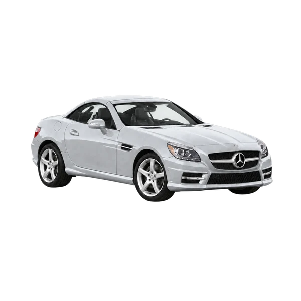 silver 2016 Mercedes-Benz SLK front three-quarter (facing right) view