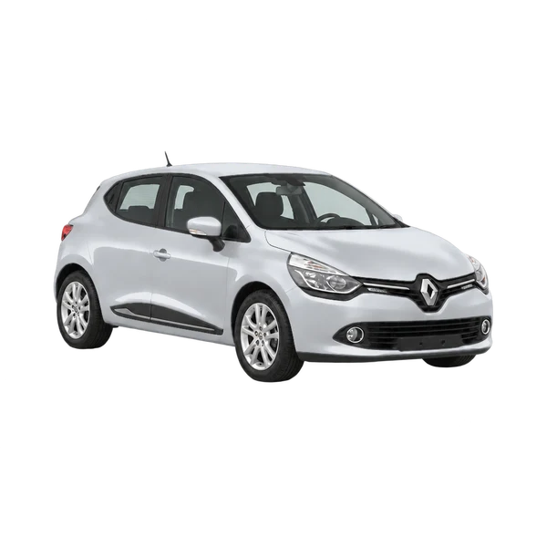 silver 2017 Renault Clio front three-quarter (facing right) view