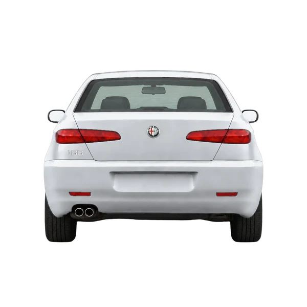 silver 1998 Alfa Romeo 166 rear view