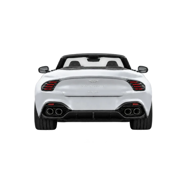 silver 2026 Aston Martin Vanquish Volante rear view