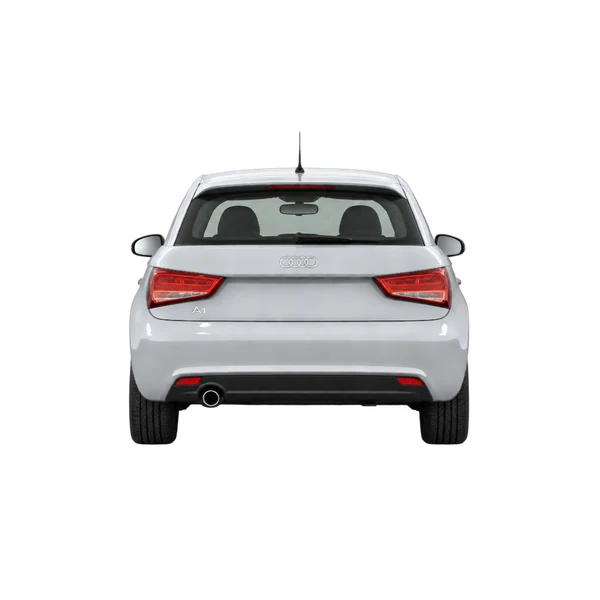 silver 2012 Audi A1 Sportback rear view
