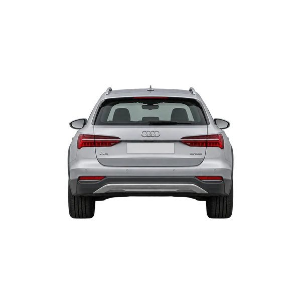 silver 2026 Audi A6 allroad rear view