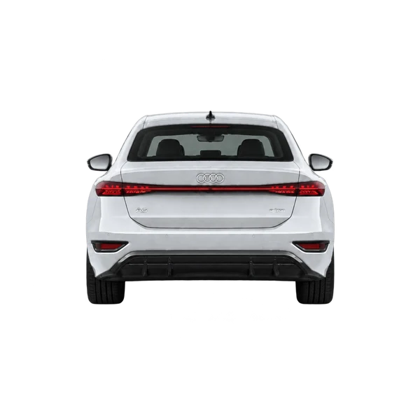 silver 2027 Audi A6 e-tron rear view