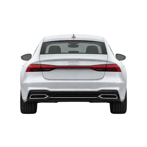 silver 2019 Audi A7 rear view