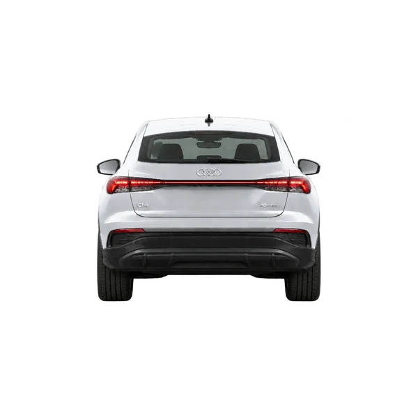 silver 2026 Audi Q4 Sportback 40 E-Tron rear view