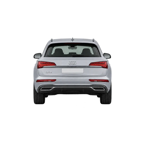 silver 2024 Audi Q5 e rear view