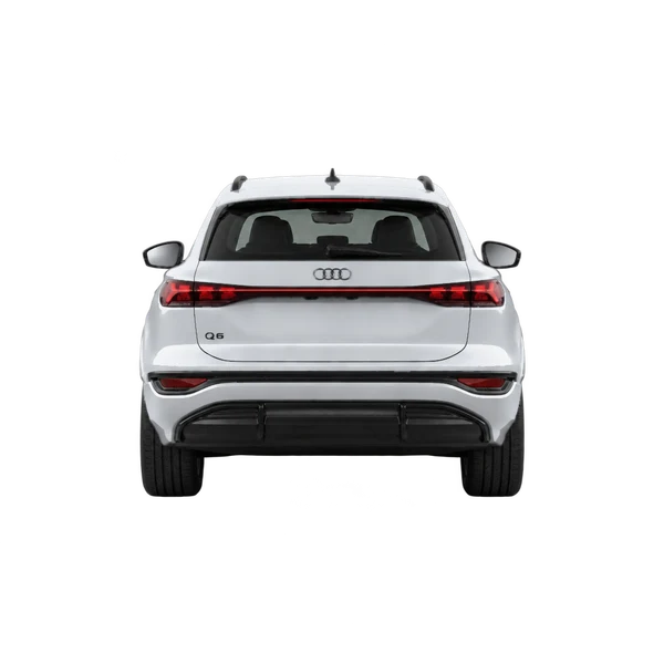 silver 2025 Audi Q6 Sportback E-Tron rear view