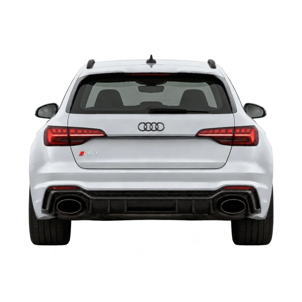 silver 2026 Audi RS4 rear view