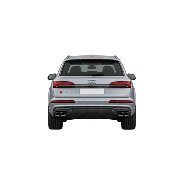 silver 2020 Audi SQ7 rear view