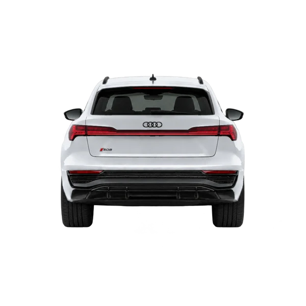 silver 2024 Audi SQ8 Sportback E-Tron rear view