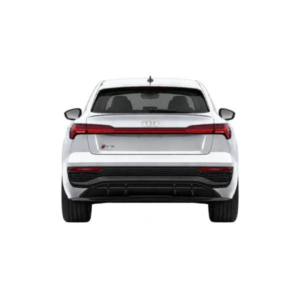 silver 2025 Audi SQ8 Sportback E-Tron rear view
