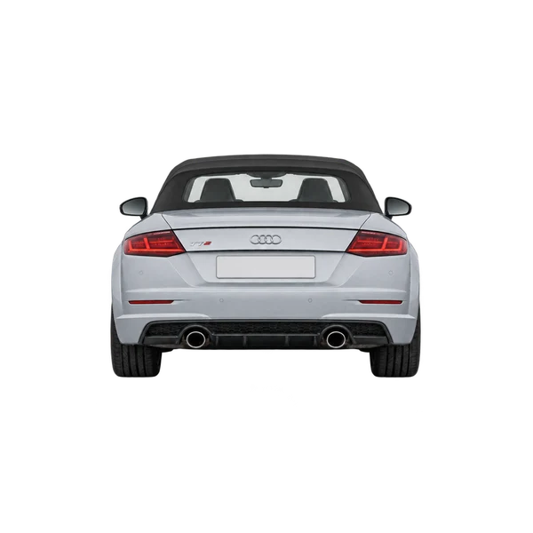 silver 2025 Audi TTS Roadster rear view