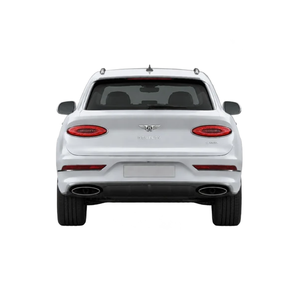 silver 2023 Bentley Bentayga Hybrid rear view