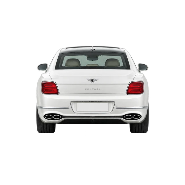 white 2027 Bentley Flying Spur rear view