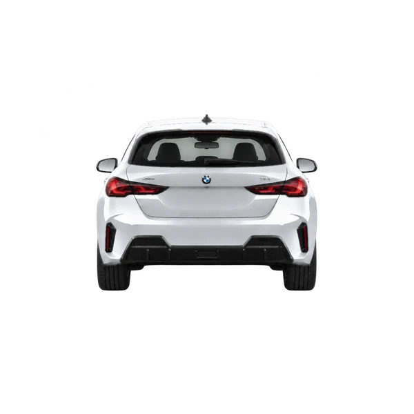 silver 2026 BMW 123 Xdrive rear view