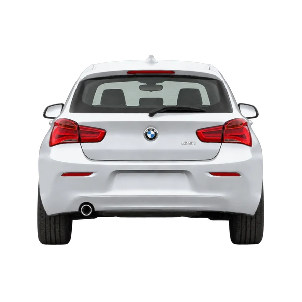 silver 2019 BMW 125I rear view