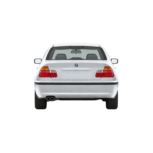 silver 2001 BMW 3 Series rear view