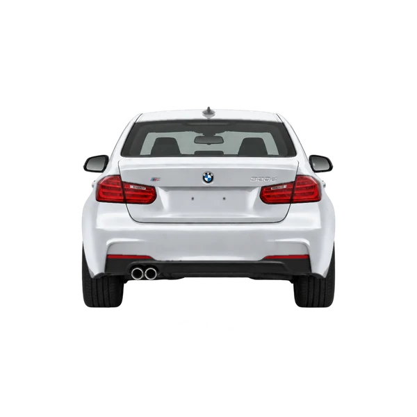 silver 2014 BMW 320D M Sport rear view