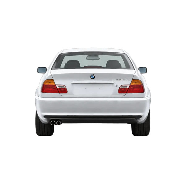 silver 2002 BMW 325Ci rear view