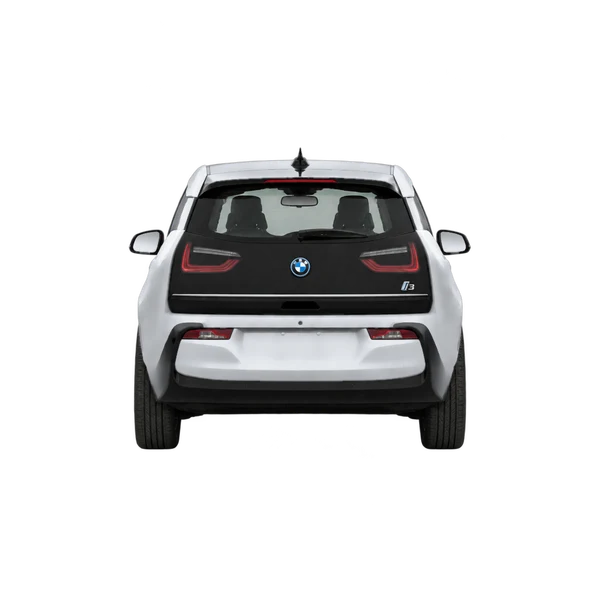 silver 2022 BMW i3 rear view