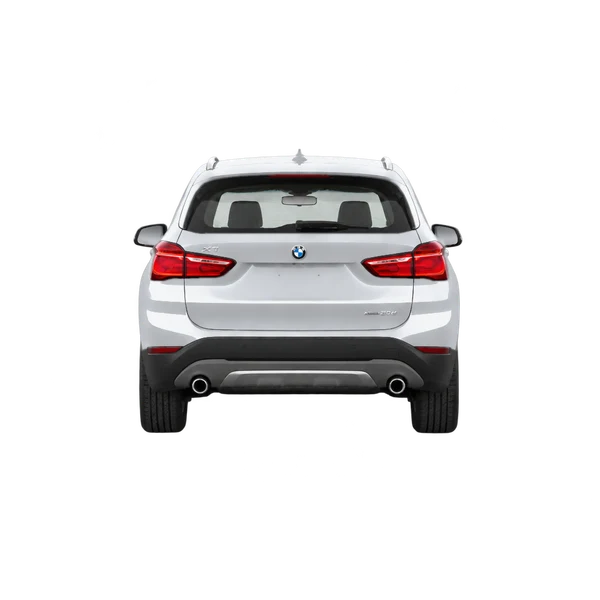 silver 2017 BMW X1 XDRIVE20D rear view