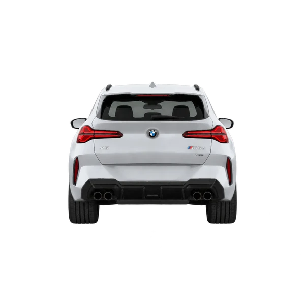 silver 2025 BMW X3 M50 Xdrive rear view