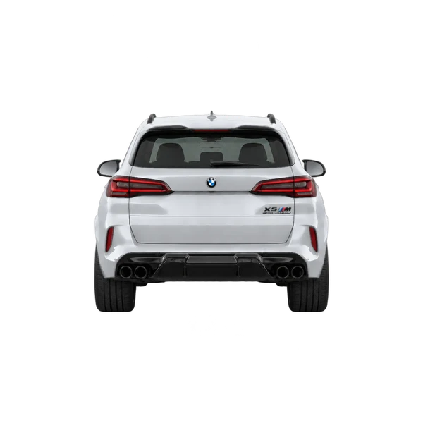 silver 2023 BMW X5 M Competition rear view