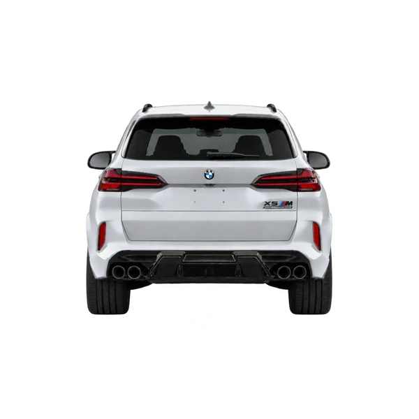 silver 2024 BMW X5 M Competition rear view