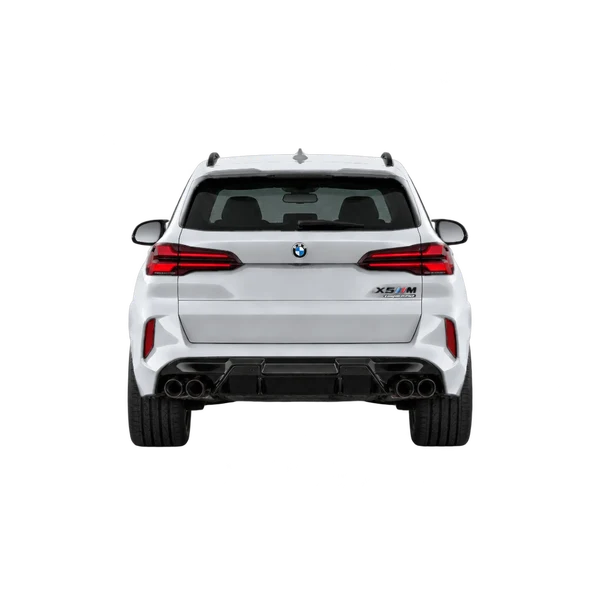 silver 2025 BMW X5 M Competition rear view