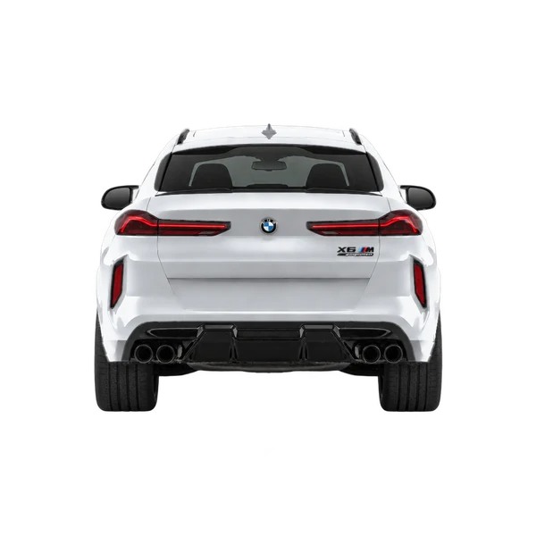silver 2025 BMW X6 M Competition rear view