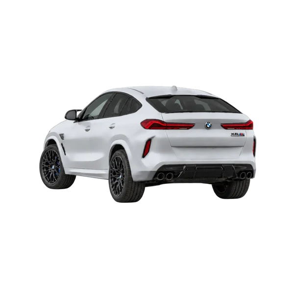 silver 2026 BMW X6 M Competition rear view