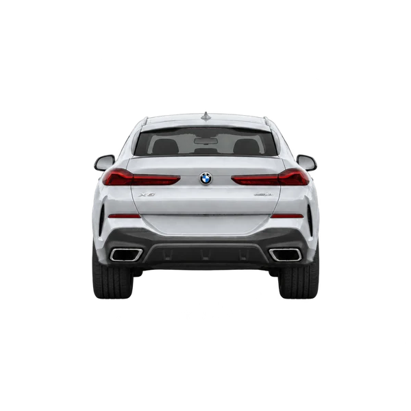 silver 2027 BMW X6 xDrive40i rear view