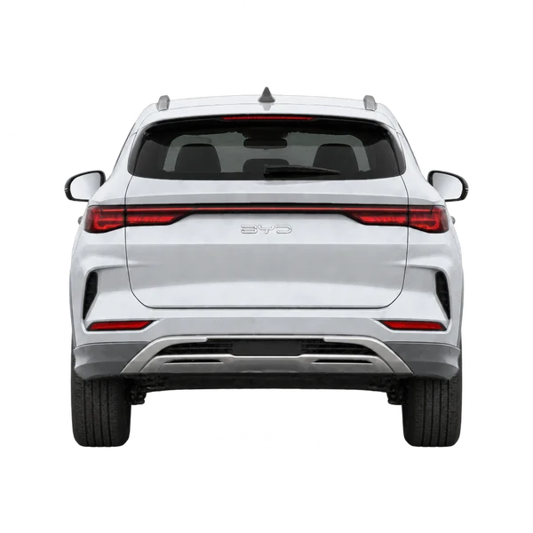 silver 2025 BYD Song Plus rear view