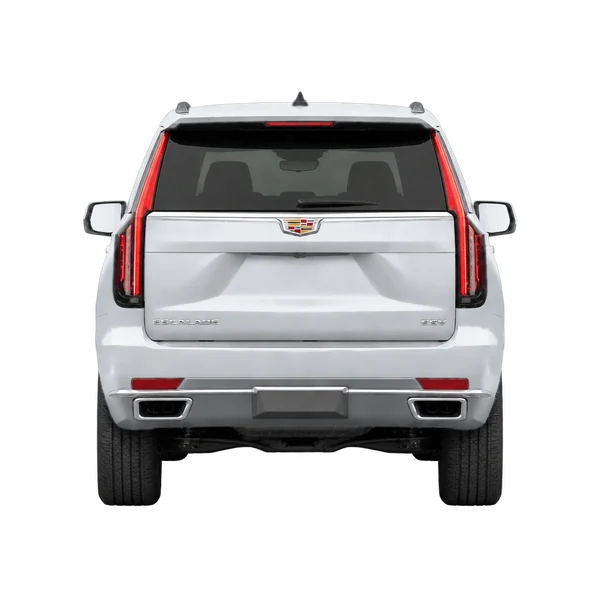 silver 2023 Cadillac Escalade ESV rear view