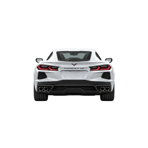 silver 2025 Chevrolet Corvette rear view