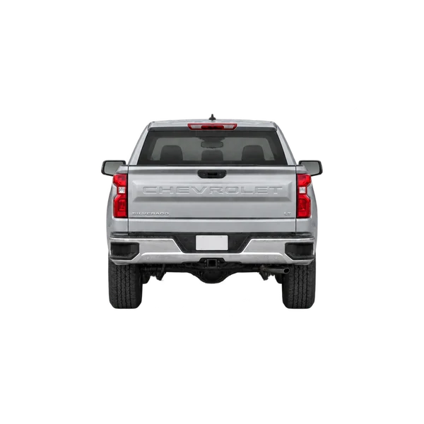 silver 2023 Chevrolet Silverado 1500 rear view
