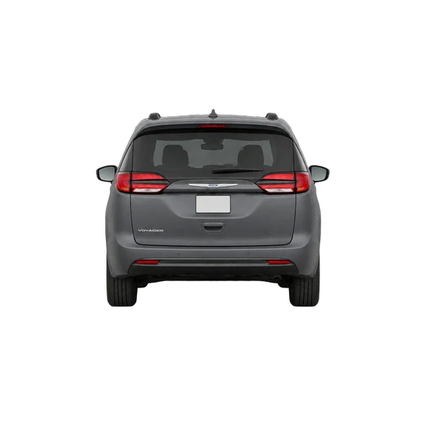gray 2022 Chrysler Voyager rear view