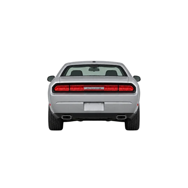 silver 2020 Dodge Challenger rear view