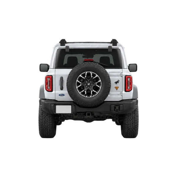silver 2024 Ford Bronco Badlands rear view