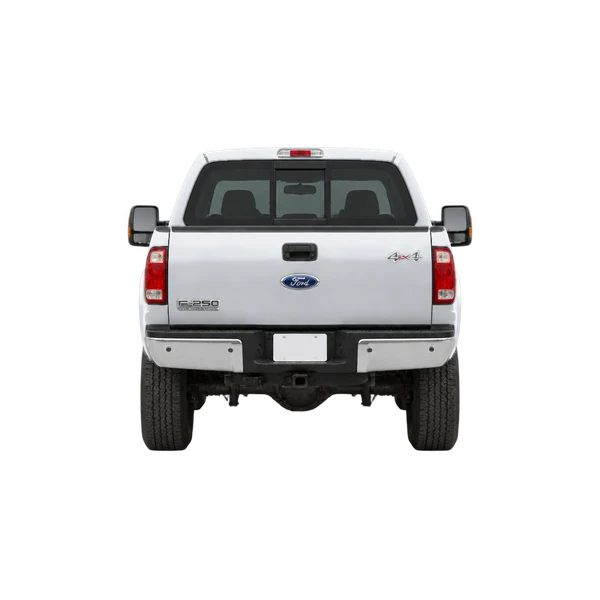 silver 2008 Ford F250 Super Duty rear view