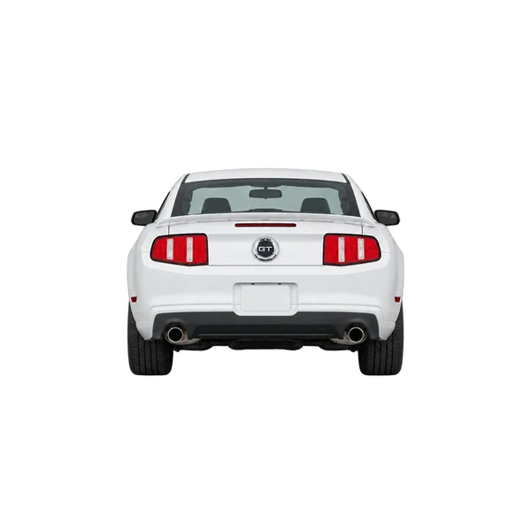 white 2010 Ford Mustang rear view