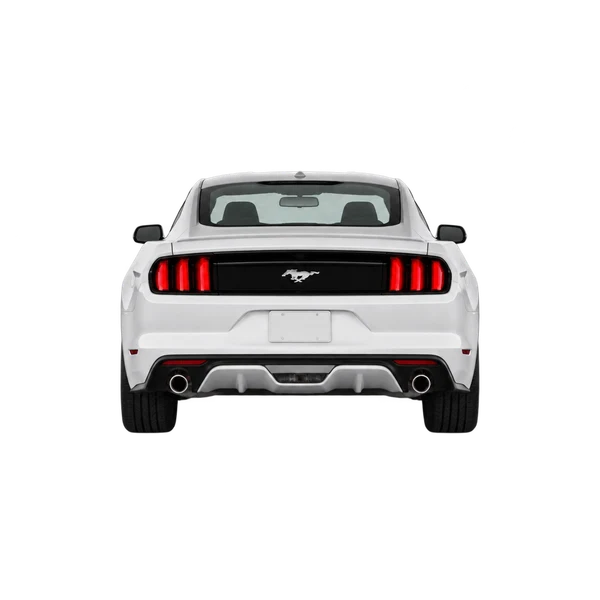 white 2016 Ford Mustang rear view
