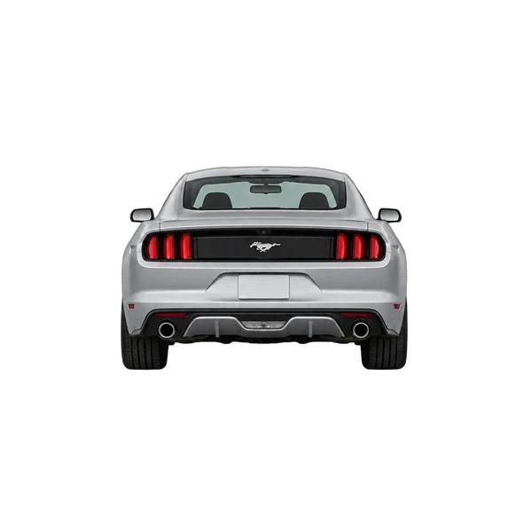 silver 2016 Ford Mustang rear view